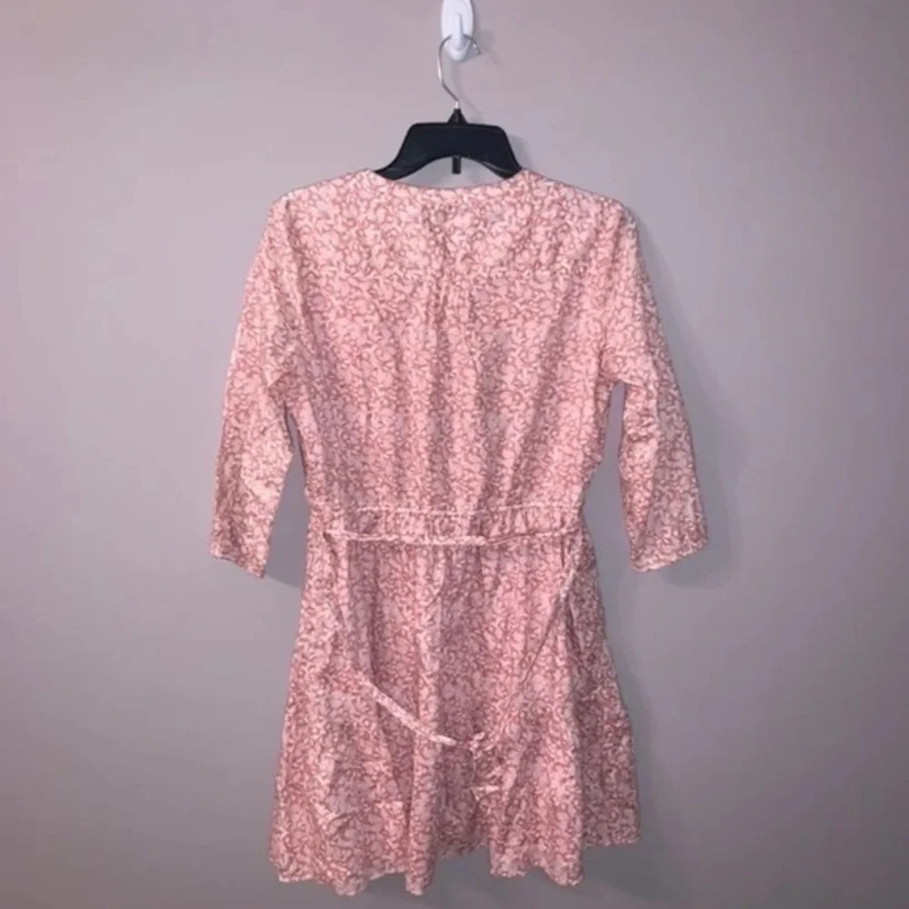 Pink floral long sleeve dress kids xxl gap